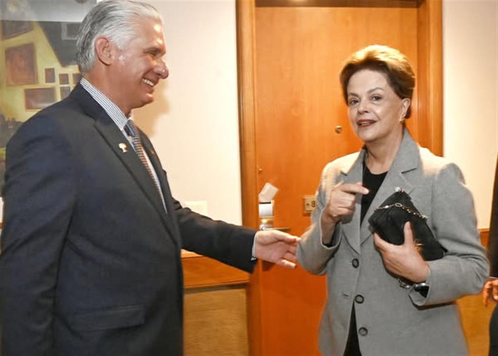 Diaz Canel y Dilma 1