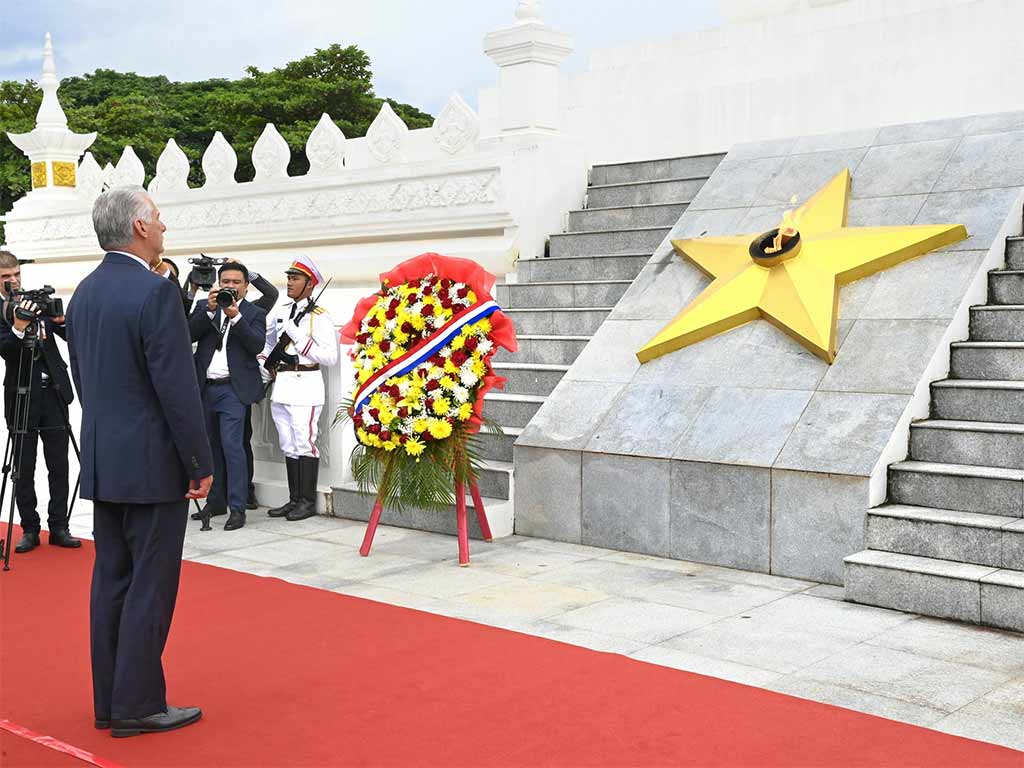 Visita a Laos reafirma importancia de nexos bilaterales: Díaz-Canel Visita a Laos reafirma importancia de nexos bilaterales: Díaz-Canel